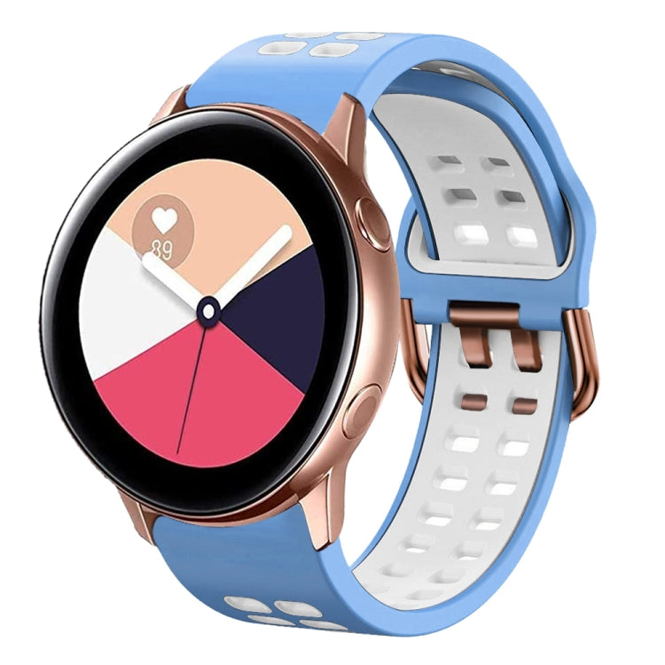Cinturino in silicone bicolore 20 mm per Galaxy Watch Active 2
