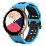 Cinturino in silicone bicolore 20 mm per Galaxy Watch Active 2