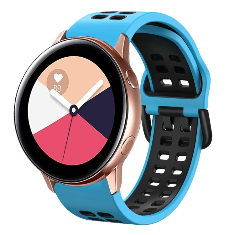 Cinturino in silicone bicolore 20 mm per Galaxy Watch Active 2