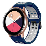 Cinturino in silicone bicolore 20 mm per Galaxy Watch Active 2