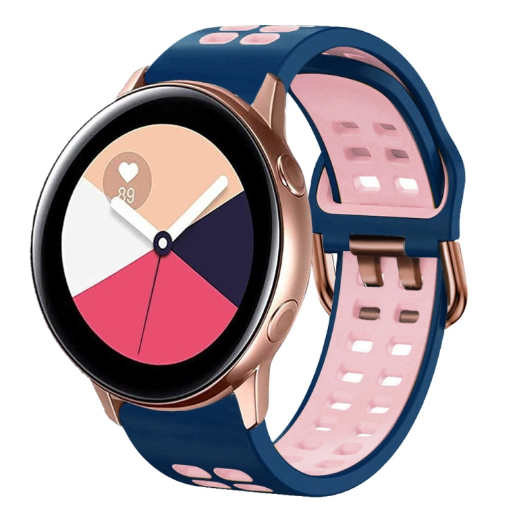 Cinturino in silicone bicolore 20 mm per Galaxy Watch Active 2