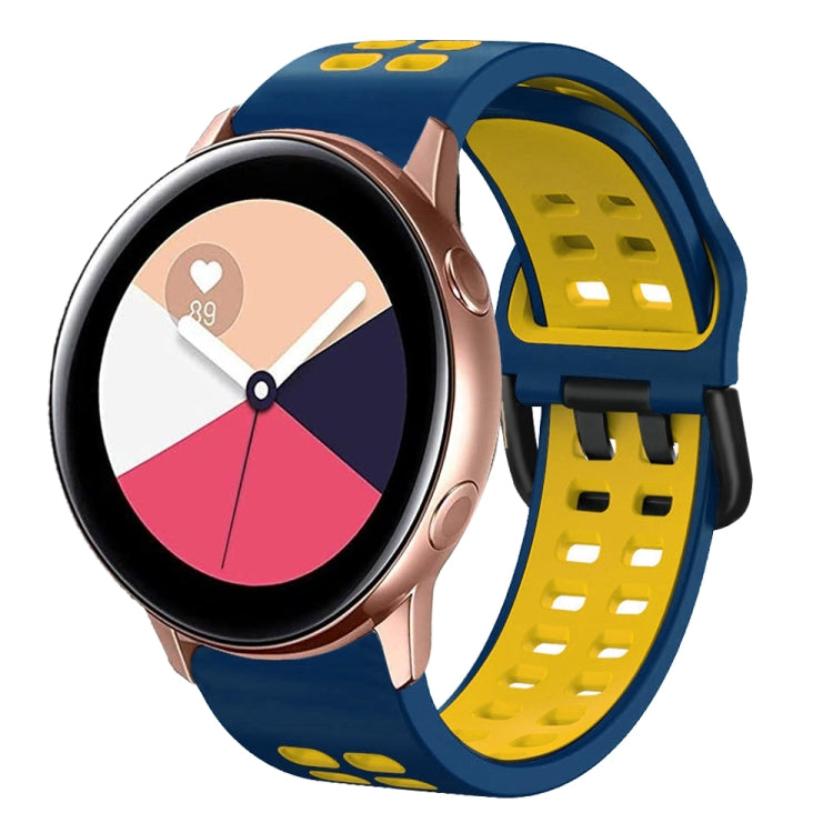 Cinturino in silicone bicolore 20 mm per Galaxy Watch Active 2
