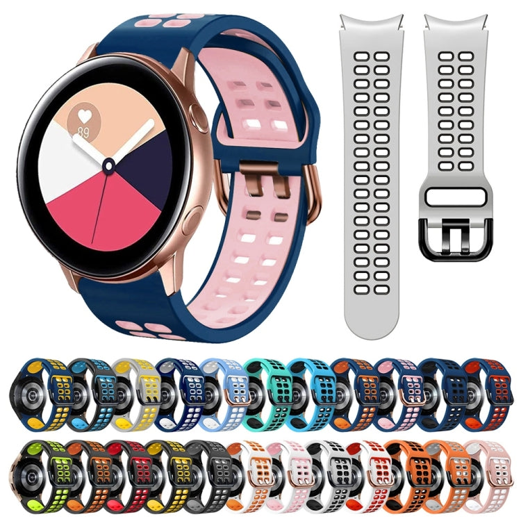Cinturino in silicone bicolore 20 mm per Galaxy Watch Active 2