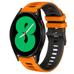 Cinturino in silicone bicolore 20 mm per Samsung Galaxy Watch4 44
