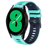 Cinturino in silicone bicolore 20 mm per Samsung Galaxy Watch4 44