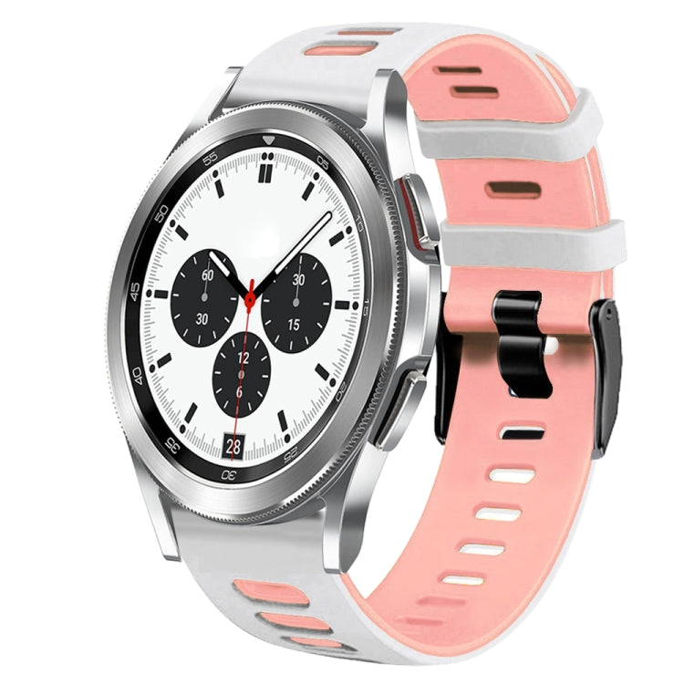 Cinturino in silicone bicolore 20 mm per Galaxy Watch4 Classic 42