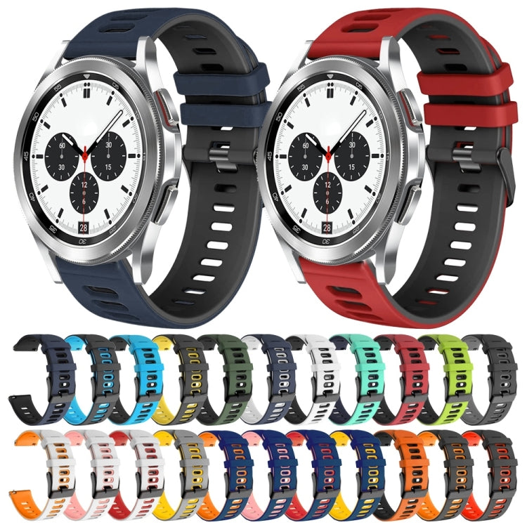 Cinturino in silicone bicolore 20 mm per Galaxy Watch4 Classic 42