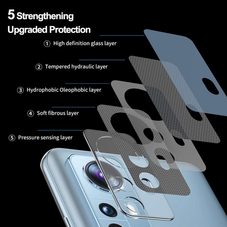Per Xiaomi 12 Pro / 12S Pro ENKAY 0.2mm 9H Pellicola in vetro temperato per fotocamera posteriore, For Xiaomi 12 Pro / 12S Pro (1 PCS), For Xiaomi 12 Pro / 12S Pro (2 PCS)