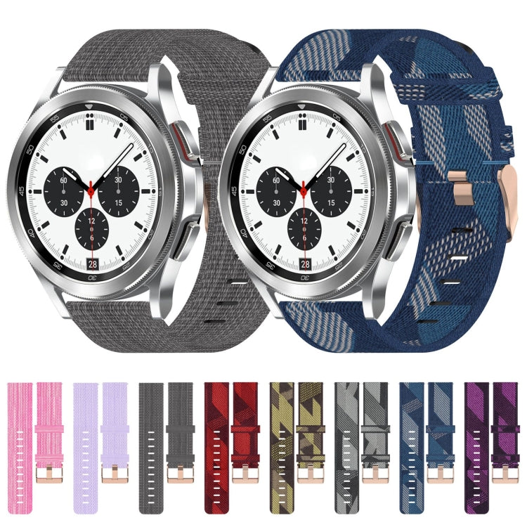Cinturino nylon intrecciato 20mm per Galaxy Watch4 Classic 42mm