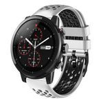 Cinturino silicone bicolore 22 mm per Amazfit 2 Stratos