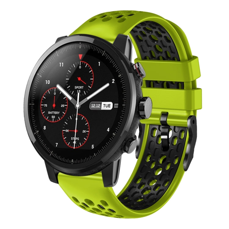 Cinturino silicone bicolore 22 mm per Amazfit 2 Stratos