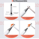 AT-29 Penna capacitiva passiva ad aspirazione magnetica monouso ad alta precisione Stilo touch per telefono cellulare, Stylus(Black), Stylus(White)