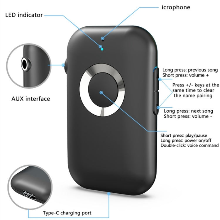 Ricevitore Bluetooth 5.0 BR06 per audio auto e chiamate - immagine 3