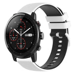 Cinturino in silicone bicolore 22 mm per Amazfit 2 Stratos