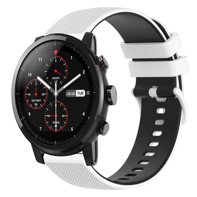Cinturino in silicone bicolore 22 mm per Amazfit 2 Stratos