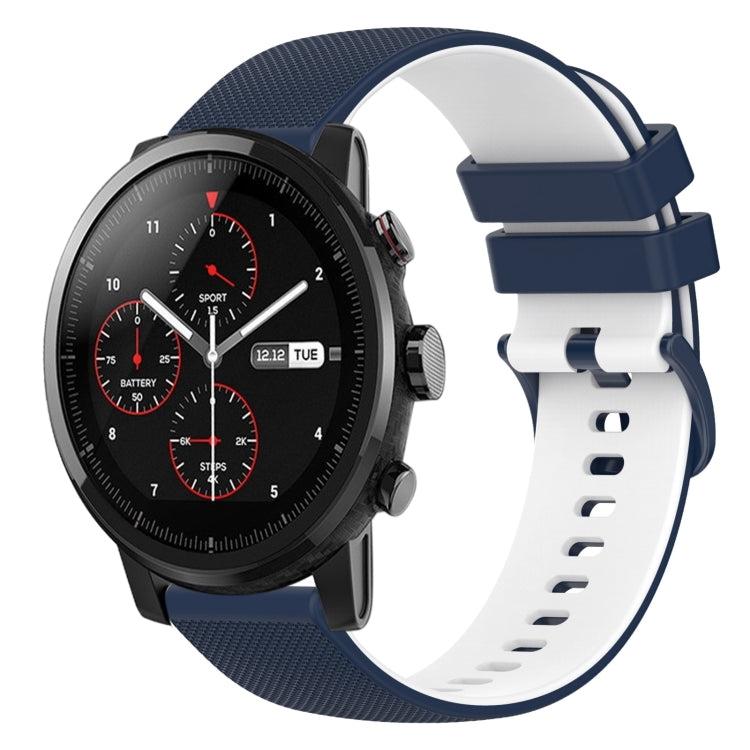 Cinturino in silicone bicolore 22 mm per Amazfit 2 Stratos