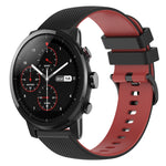 Cinturino in silicone bicolore 22 mm per Amazfit 2 Stratos