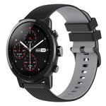 Cinturino in silicone bicolore 22 mm per Amazfit 2 Stratos