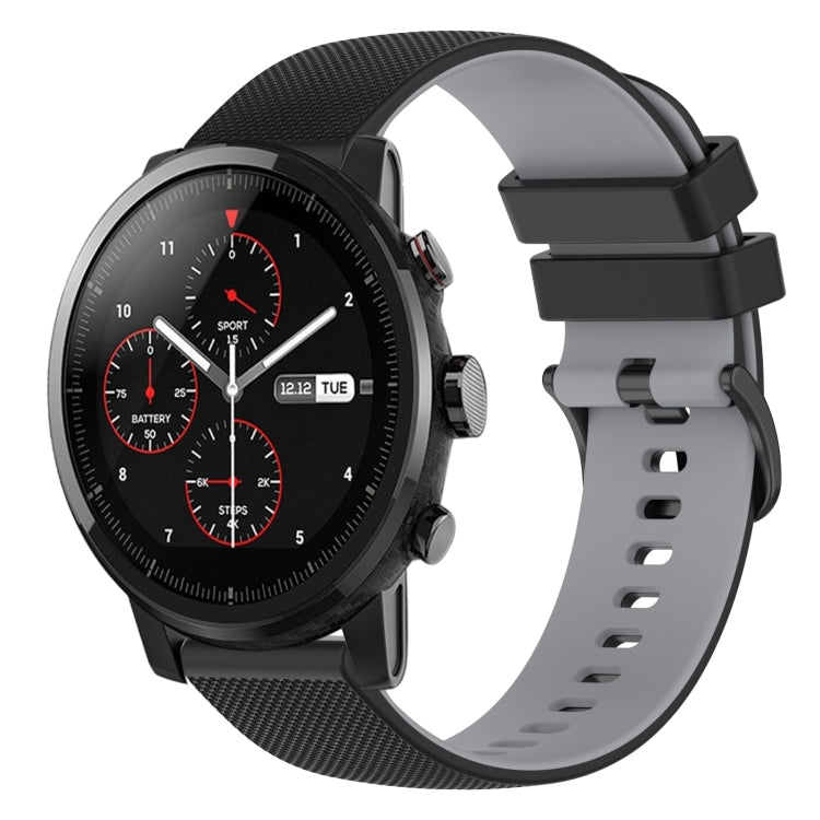 Cinturino in silicone bicolore 22 mm per Amazfit 2 Stratos