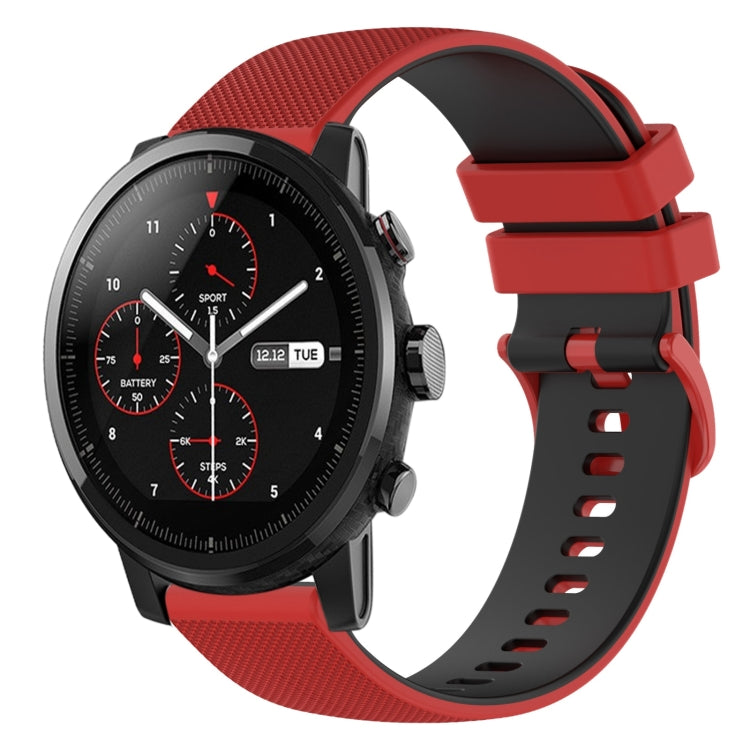 Cinturino in silicone bicolore 22 mm per Amazfit 2 Stratos