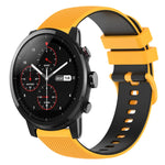 Cinturino in silicone bicolore 22 mm per Amazfit 2 Stratos