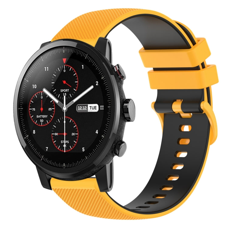 Cinturino in silicone bicolore 22 mm per Amazfit 2 Stratos