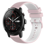 Cinturino in silicone bicolore 22 mm per Amazfit 2 Stratos