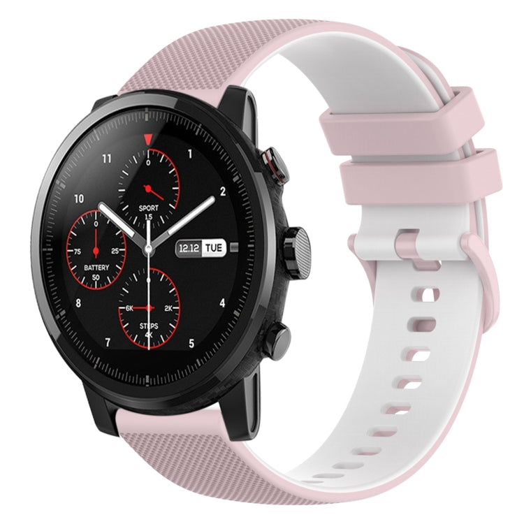 Cinturino in silicone bicolore 22 mm per Amazfit 2 Stratos