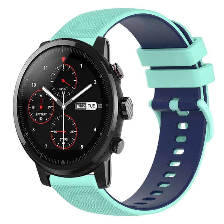 Cinturino in silicone bicolore 22 mm per Amazfit 2 Stratos