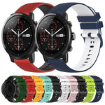 Cinturino in silicone bicolore 22 mm per Amazfit 2 Stratos