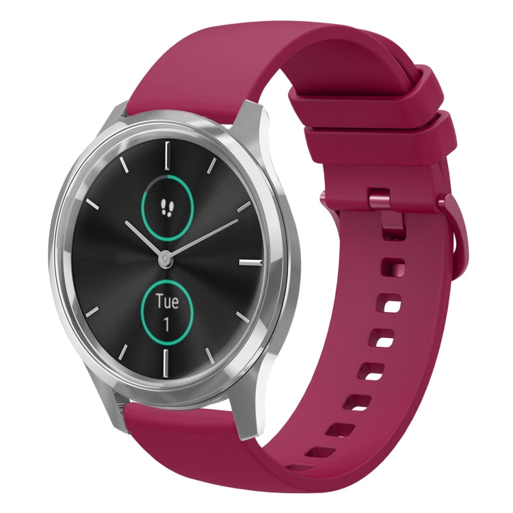 Cinturino in silicone morbido 20mm per Garmin Vivomove Luxe