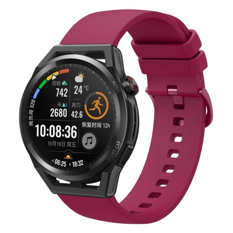 Cinturino in silicone morbido tinta unita da 22 mm, For Huawei Watch GT Runner, For Huawei Watch 3