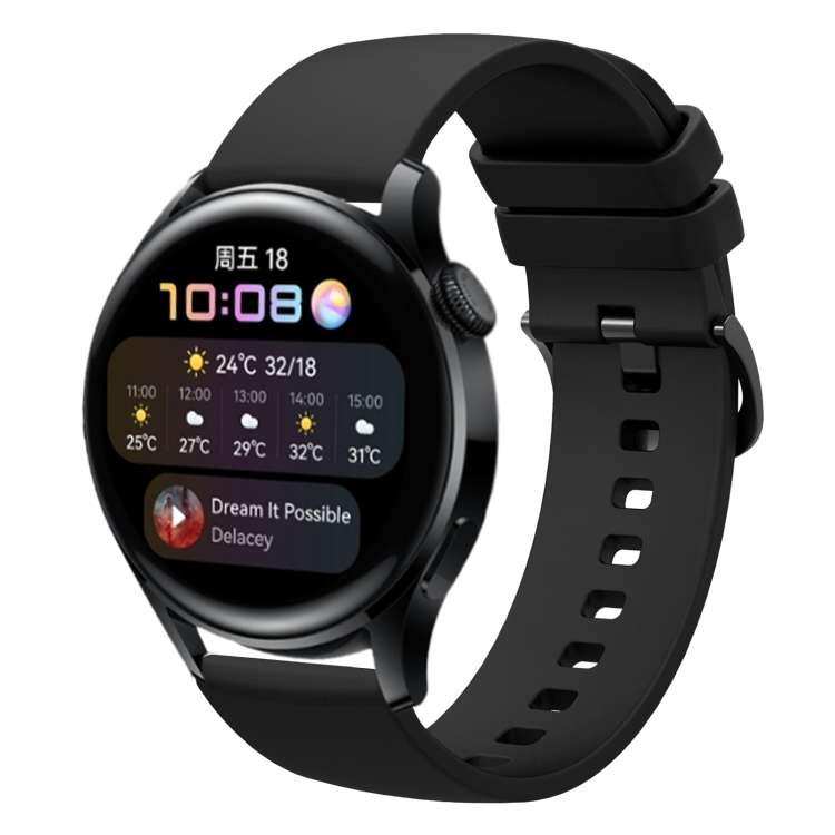 Cinturino in silicone morbido tinta unita da 22 mm, For Huawei Watch GT Runner, For Huawei Watch 3