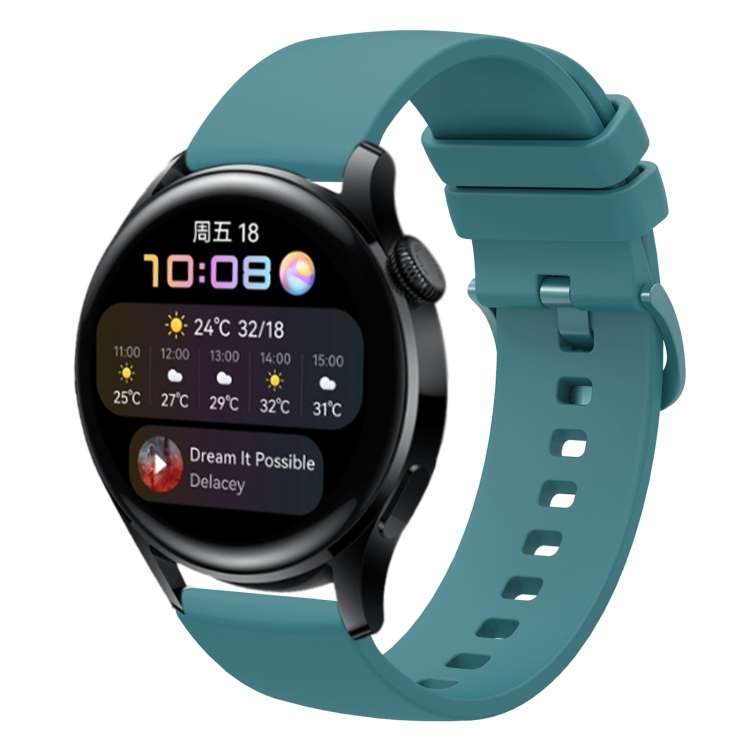 Cinturino in silicone morbido tinta unita da 22 mm, For Huawei Watch GT Runner, For Huawei Watch 3