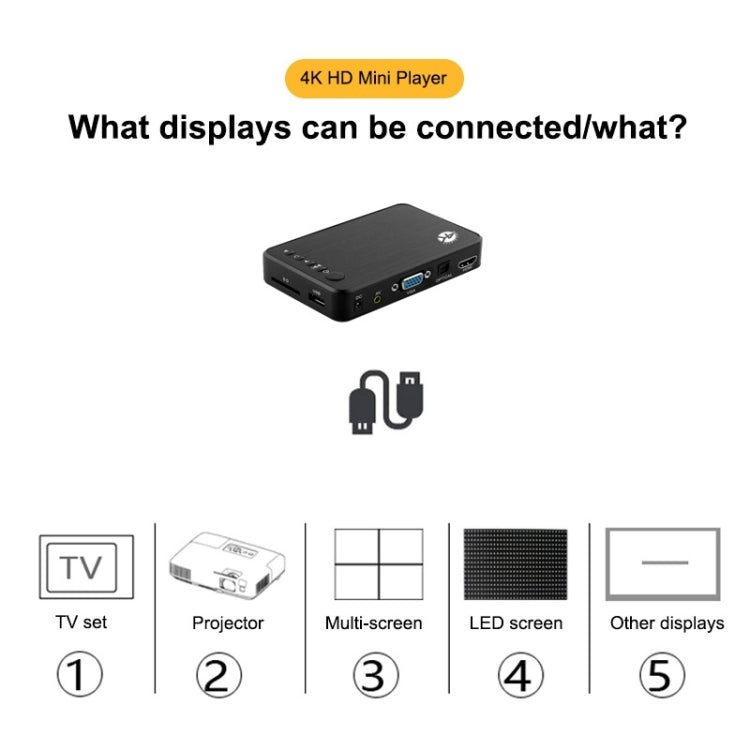 X16 Media Player 4K con Riproduzione Automatica in Loop