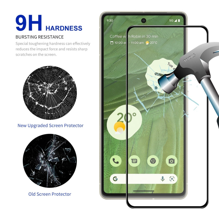 Per Google Pixel 7 ENKAY Full Glue 0.26mm 9H 2.5D Pellicola completa in vetro temperato, For Google Pixel 7(1pc), For Google Pixel 7(2pcs), For Google Pixel 7(5pcs), For Google Pixel 7(10pcs)