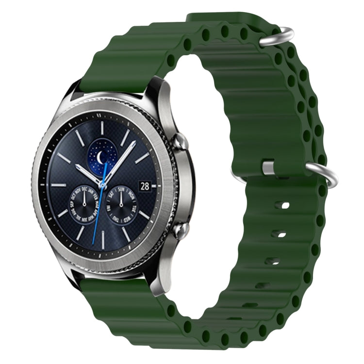 Cinturino in silicone 22 mm per Samsung Gear S3 Classic e Frontie