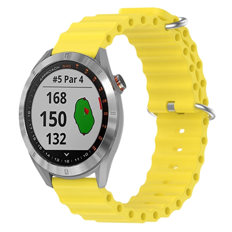 Cinturino in silicone 20mm per Garmin Approach S40