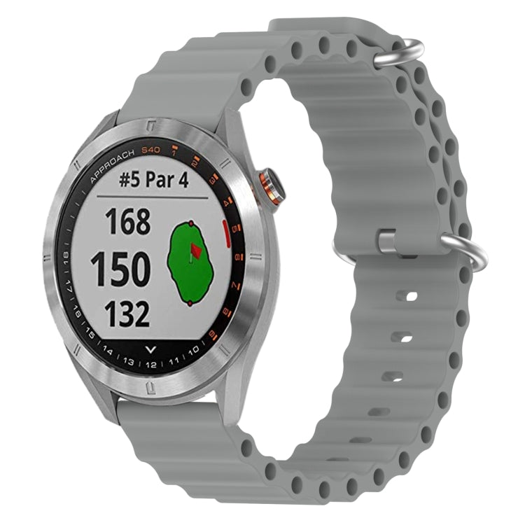 Cinturino in silicone 20mm per Garmin Approach S40