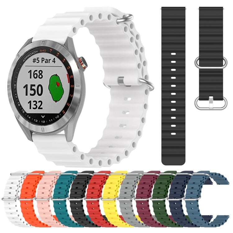 Cinturino in silicone 20mm per Garmin Approach S40