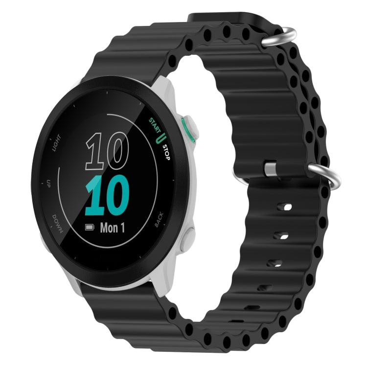 Cinturino in silicone 20mm per Garmin Forerunner 55