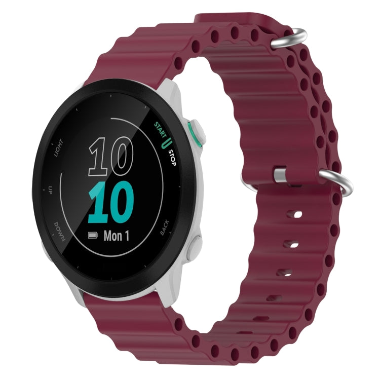 Cinturino in silicone 20mm per Garmin Forerunner 55