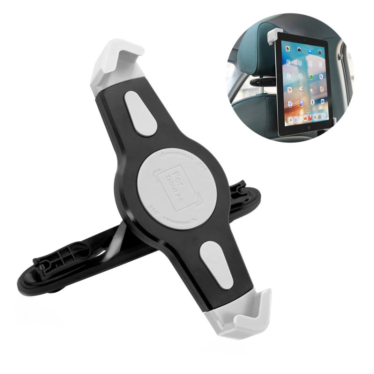Supporto tablet e laptop per poggiatesta auto nero