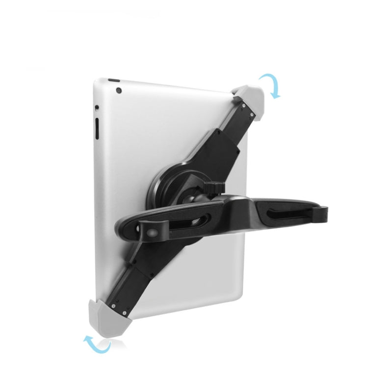 Supporto tablet e laptop per poggiatesta auto nero