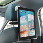 Supporto tablet e laptop per poggiatesta auto nero