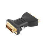 Convertitore DVI-I 24+5 maschio a 3 RCA placcato oro