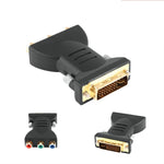 Convertitore DVI-I 24+5 maschio a 3 RCA placcato oro