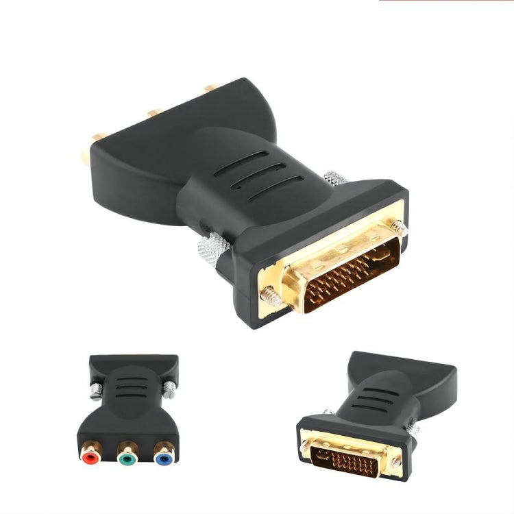 Convertitore DVI-I 24+5 maschio a 3 RCA placcato oro