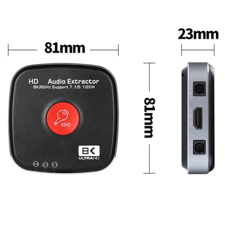 Separatore audio HDMI 8K 7.1 e 2.1 con uscita HDR10