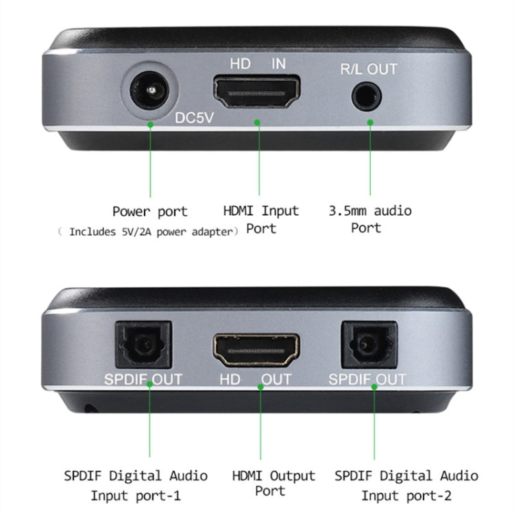 Separatore audio HDMI 8K 7.1 e 2.1 con uscita HDR10